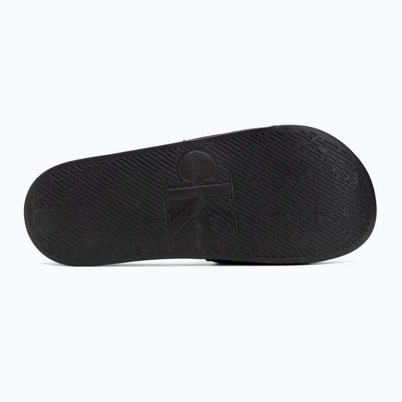 Dámské nazouváky Calvin Klein YW0YW01967 Monogram Logo 0GM black/bright white 4