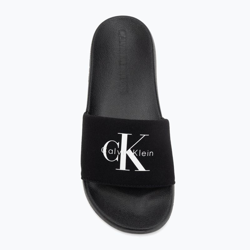 Dámské nazouváky Calvin Klein YW0YW01967 Monogram Logo 0GM black/bright white 5