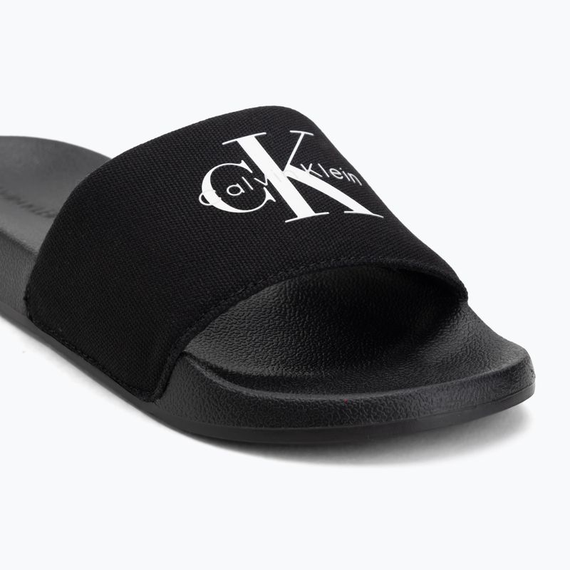 Dámské nazouváky Calvin Klein YW0YW01967 Monogram Logo 0GM black/bright white 7