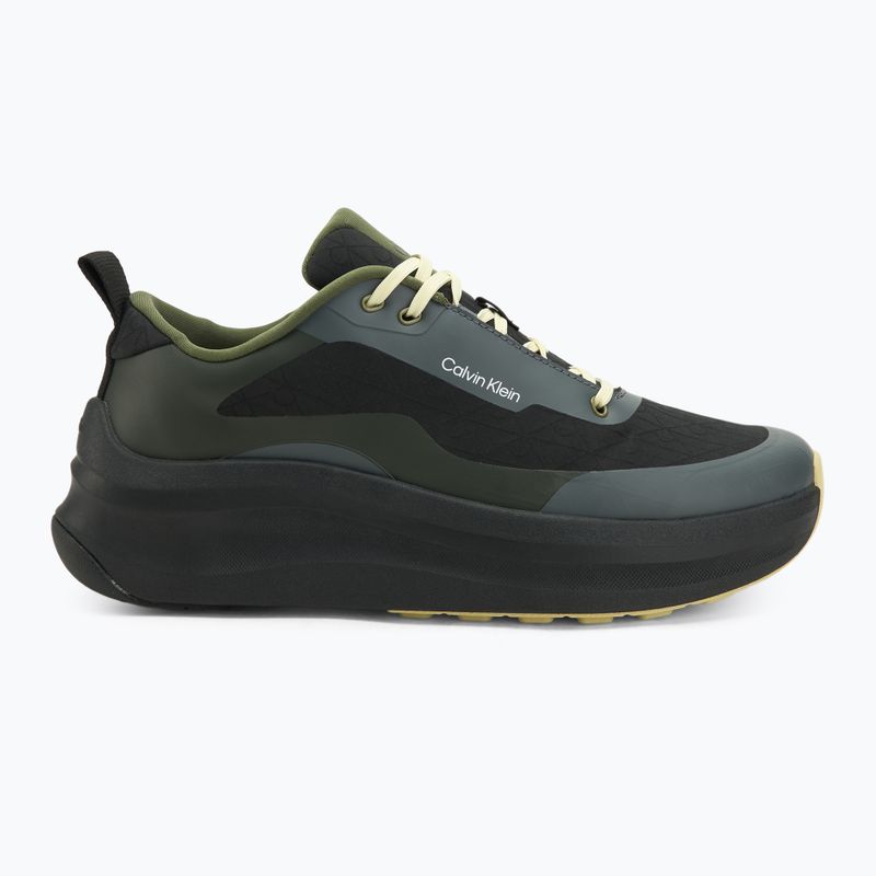 Pánské boty Calvin Klein YM0YM01456 Chunky Runner Lace Up Mix Aop black/medieval forest/coal/lime 2
