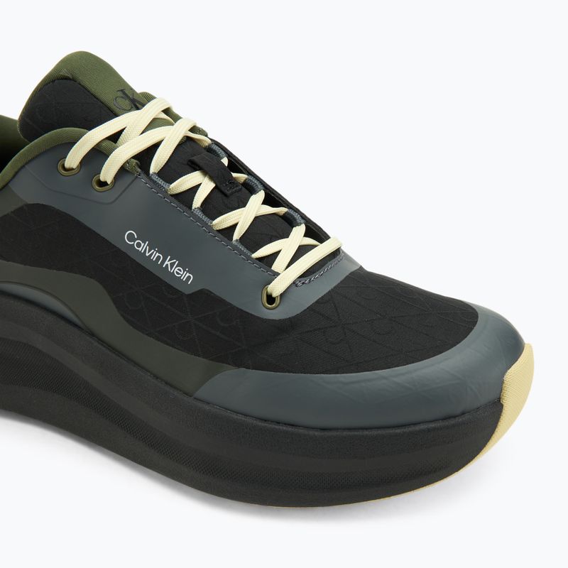 Pánské boty Calvin Klein YM0YM01456 Chunky Runner Lace Up Mix Aop black/medieval forest/coal/lime 7