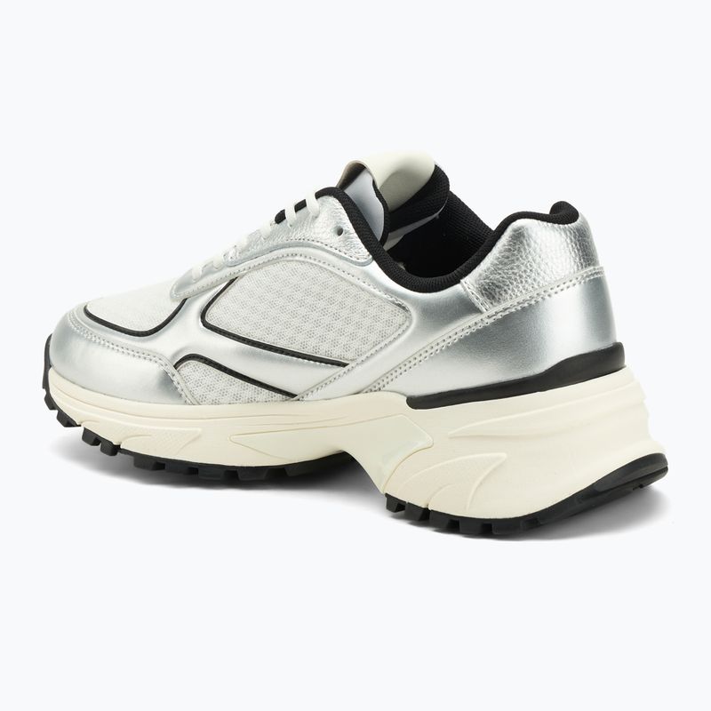 Dámské boty Calvin Klein YW0YW02063 Hike Runner Lace Up Mesh Mix silver/black/bright white 3