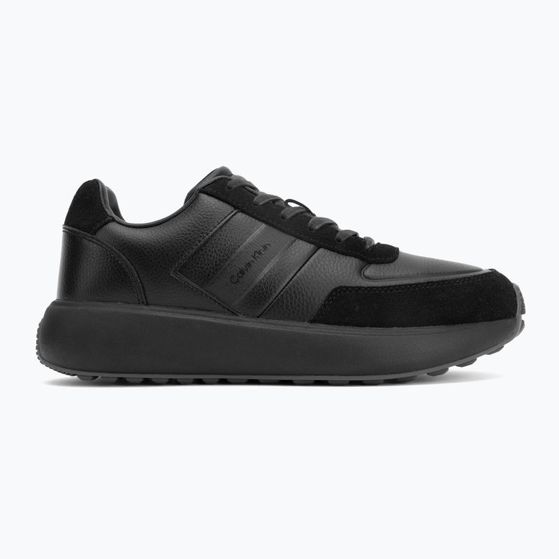 Pánské boty Calvin Klein HM0HM02033 City Runner Laceup Tape Leather triple black 2