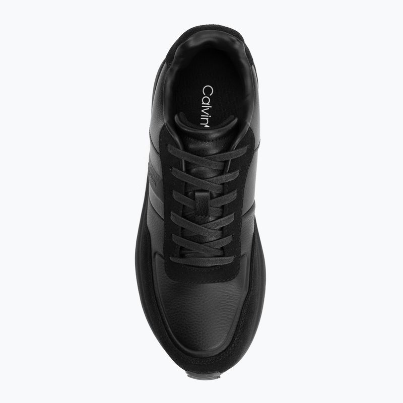 Pánské boty Calvin Klein HM0HM02033 City Runner Laceup Tape Leather triple black 5