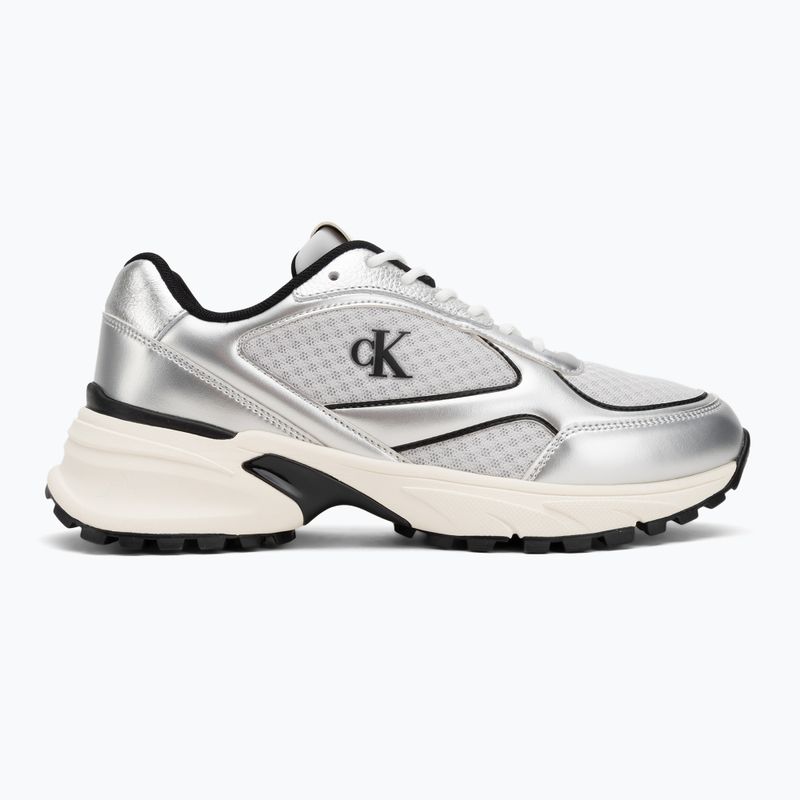 Pánské boty Calvin Klein YM0YM01402 Hike Runner Laceup Mesh Mix silver/black/marshmallow 2