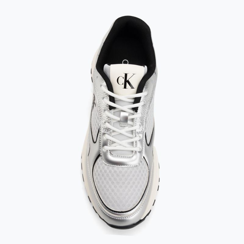 Pánské boty Calvin Klein YM0YM01402 Hike Runner Laceup Mesh Mix silver/black/marshmallow 5