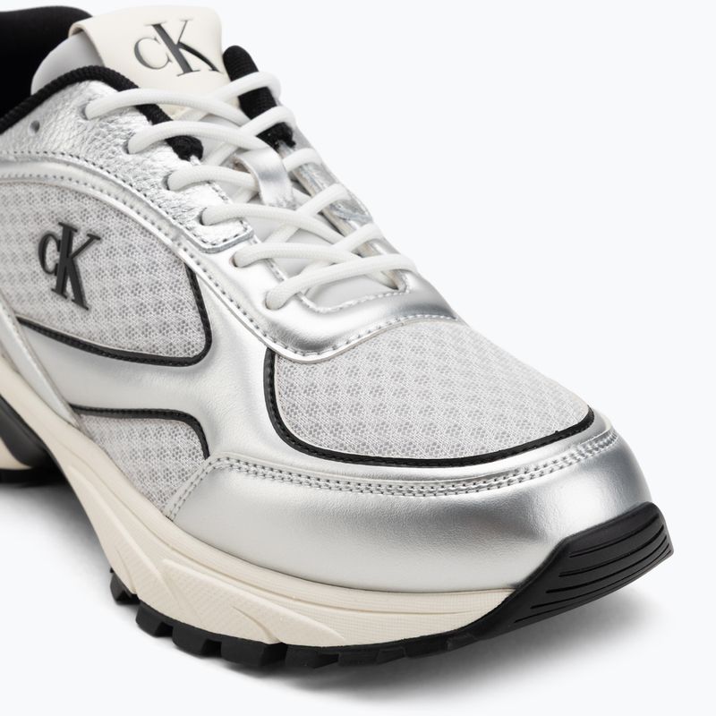 Pánské boty Calvin Klein YM0YM01402 Hike Runner Laceup Mesh Mix silver/black/marshmallow 7