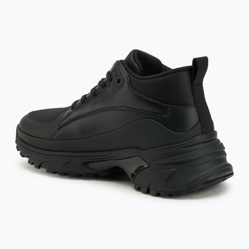 Pánská obuv Calvin Klein YM0YM01418 Hike Runner Mid Laceup Tech Mix triple black 3