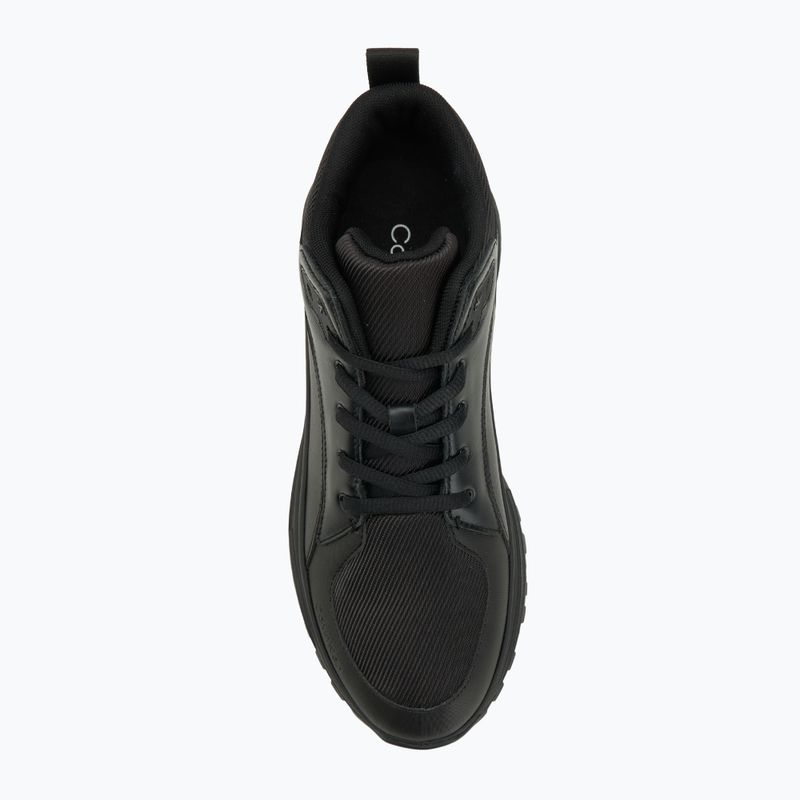Pánská obuv Calvin Klein YM0YM01418 Hike Runner Mid Laceup Tech Mix triple black 5