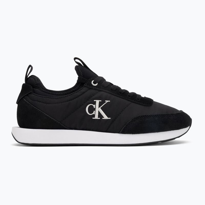 Pánské boty Calvin Klein YM0YM01414 Retro Runner Sock Laceup Mix Mat ck black 2