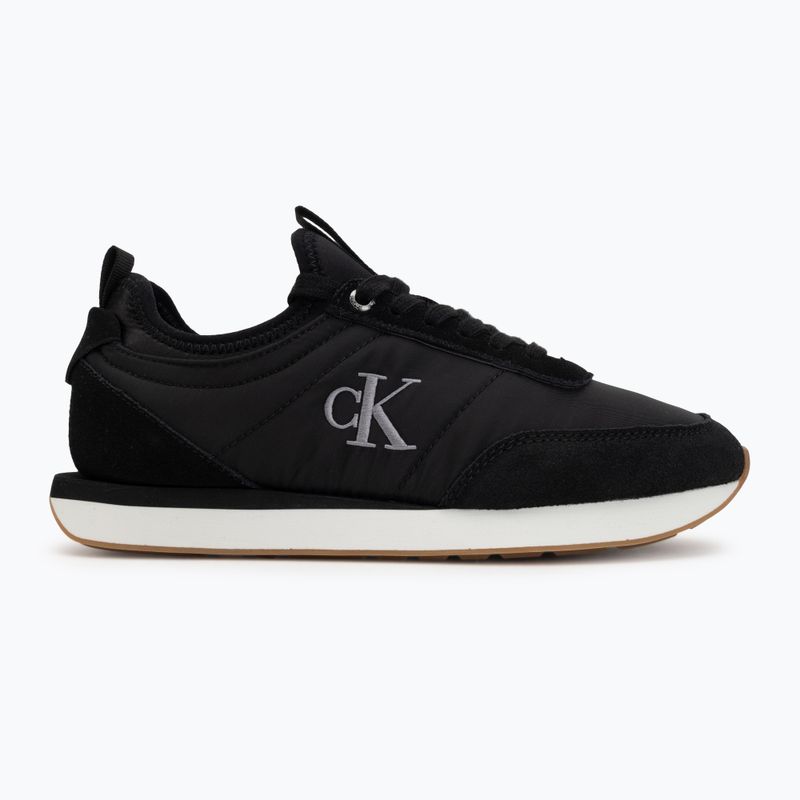 Dámské boty Calvin Klein YW0YW02060 Retro Runner Sock Laceup Mix Mat black/gyn metal/gum 2