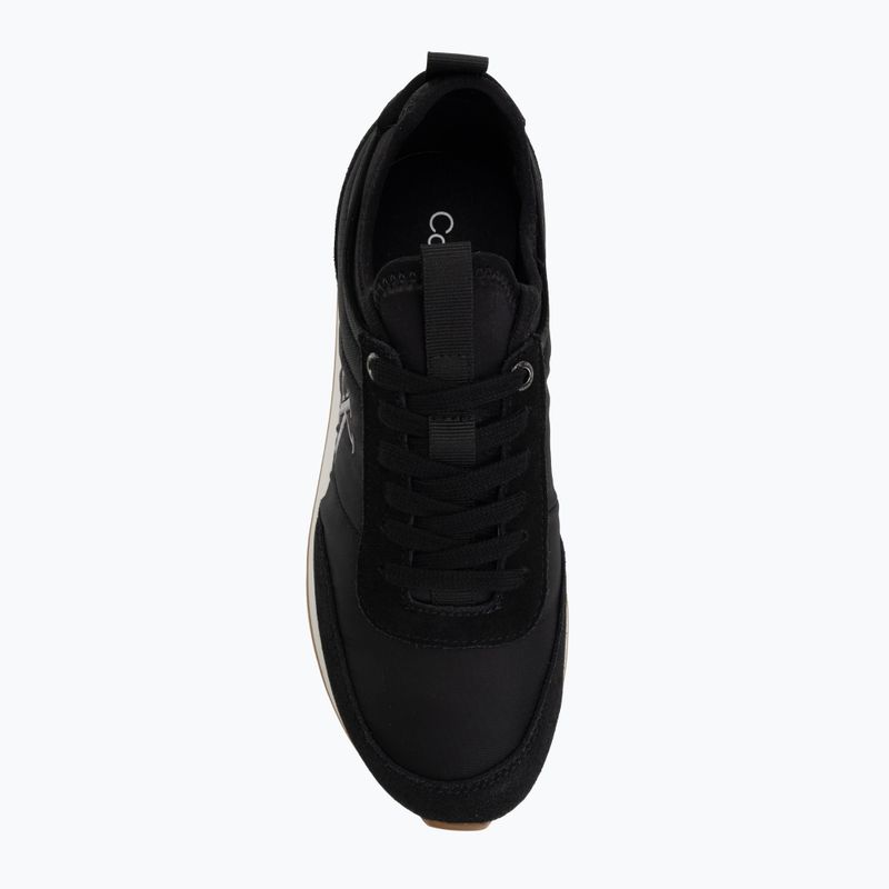 Dámské boty Calvin Klein YW0YW02060 Retro Runner Sock Laceup Mix Mat black/gyn metal/gum 5