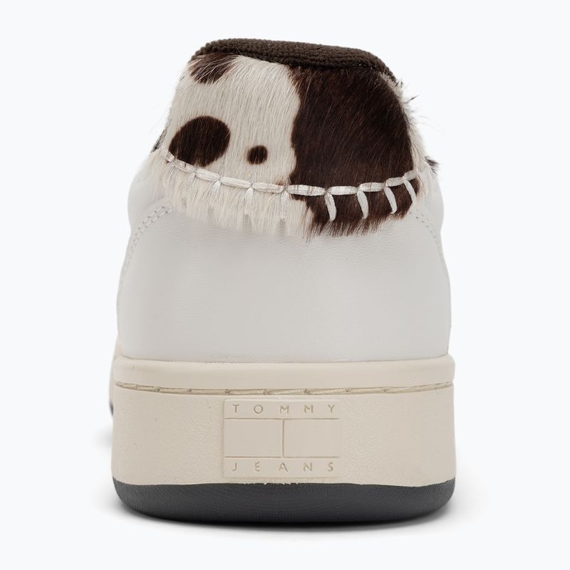 Dámské boty Tommy Hilfiger Archive 98 Calf Hair Tab ecru/dark coffee 6