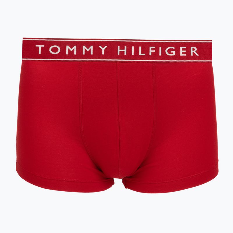 Pánské boxerky Tommy Hilfiger Trunk Dtm white/medium red/navy blue 3