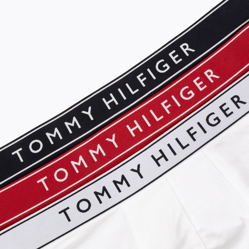 Pánské boxerky Tommy Hilfiger Trunk Dtm white/medium red/navy blue 6