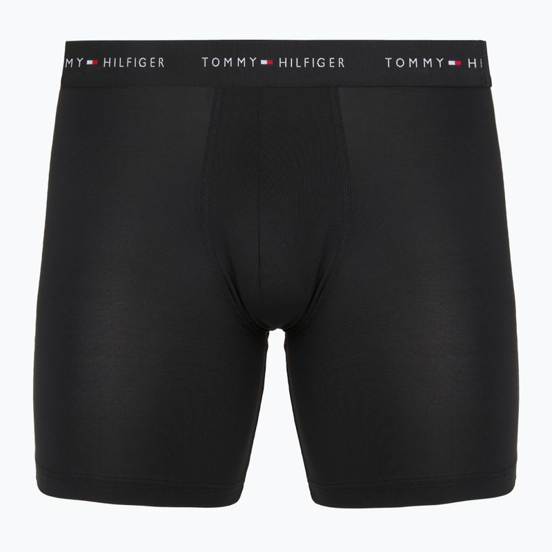Pánské boxerky Tommy Hilfiger Micro Long 3 pack black/black/black 2