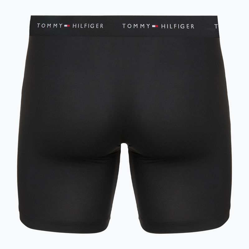 Pánské boxerky Tommy Hilfiger Micro Long 3 pack black/black/black 3