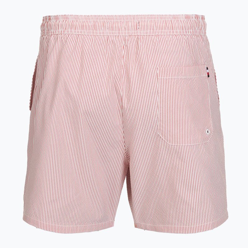 Pánské koupací šortky Tommy Hilfiger Medium Drawstring Ithaca terra red/ecru ithaca 2