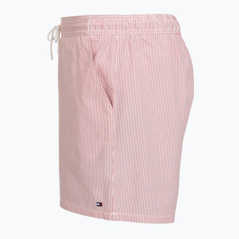 Pánské koupací šortky Tommy Hilfiger Medium Drawstring Ithaca terra red/ecru ithaca 3