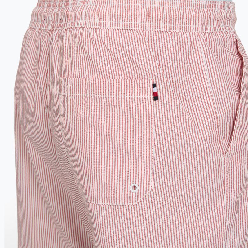 Pánské koupací šortky Tommy Hilfiger Medium Drawstring Ithaca terra red/ecru ithaca 4