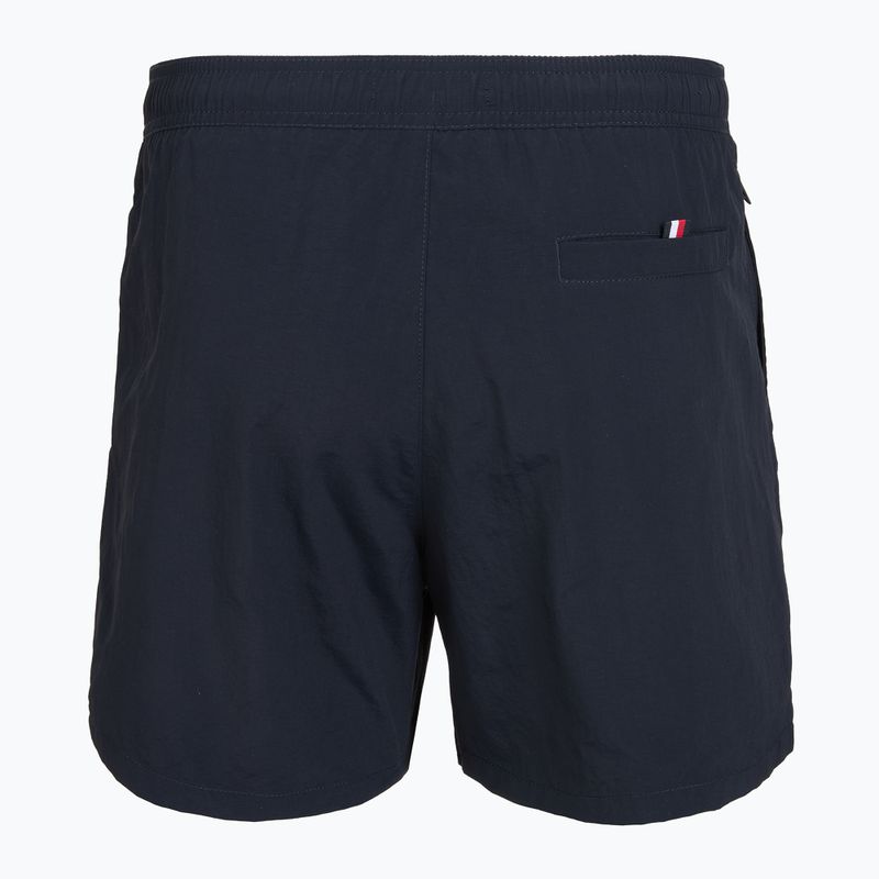 Pánské koupací šortky Tommy Hilfiger Medium Drawstring Zip Pocket desert sky 2
