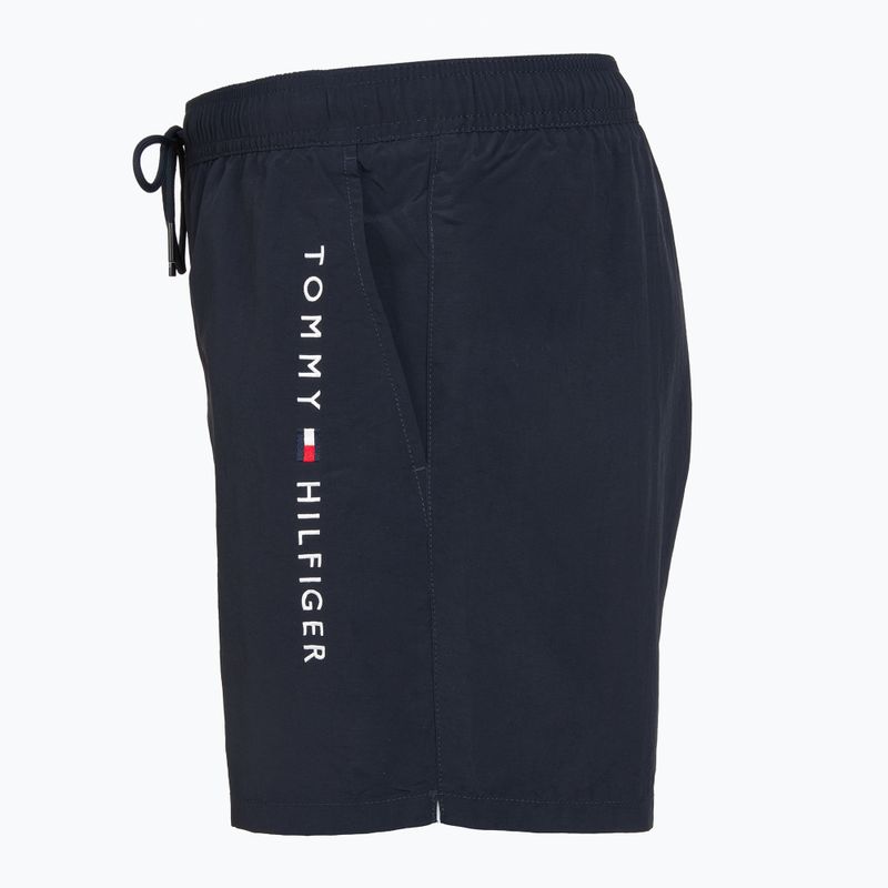 Pánské koupací šortky Tommy Hilfiger Medium Drawstring Zip Pocket desert sky 3