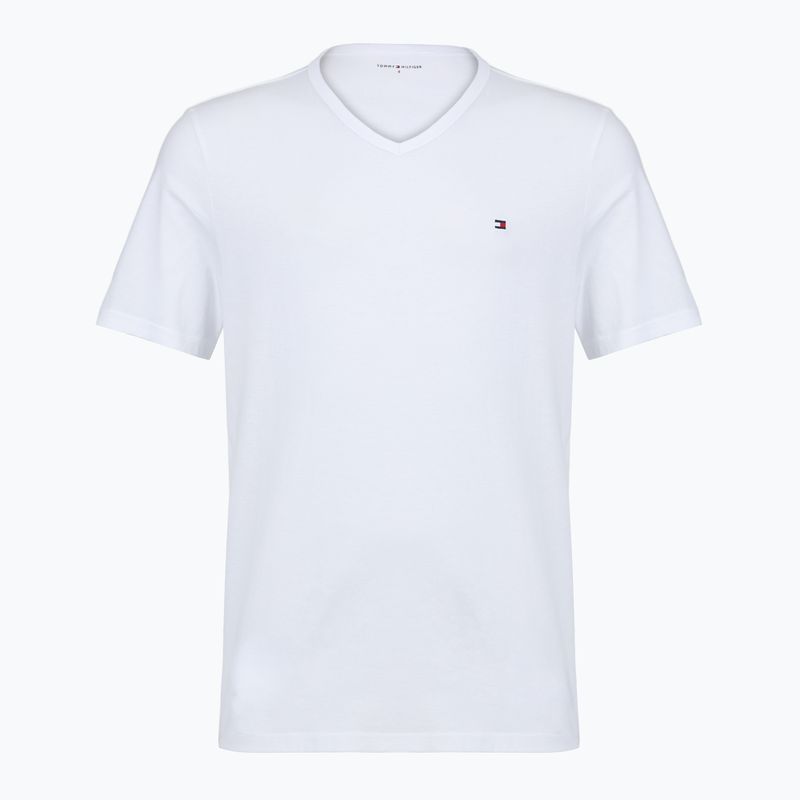 Pánské tričko na lezení Tommy Hilfiger Cotton V-Neck white/white/white 2