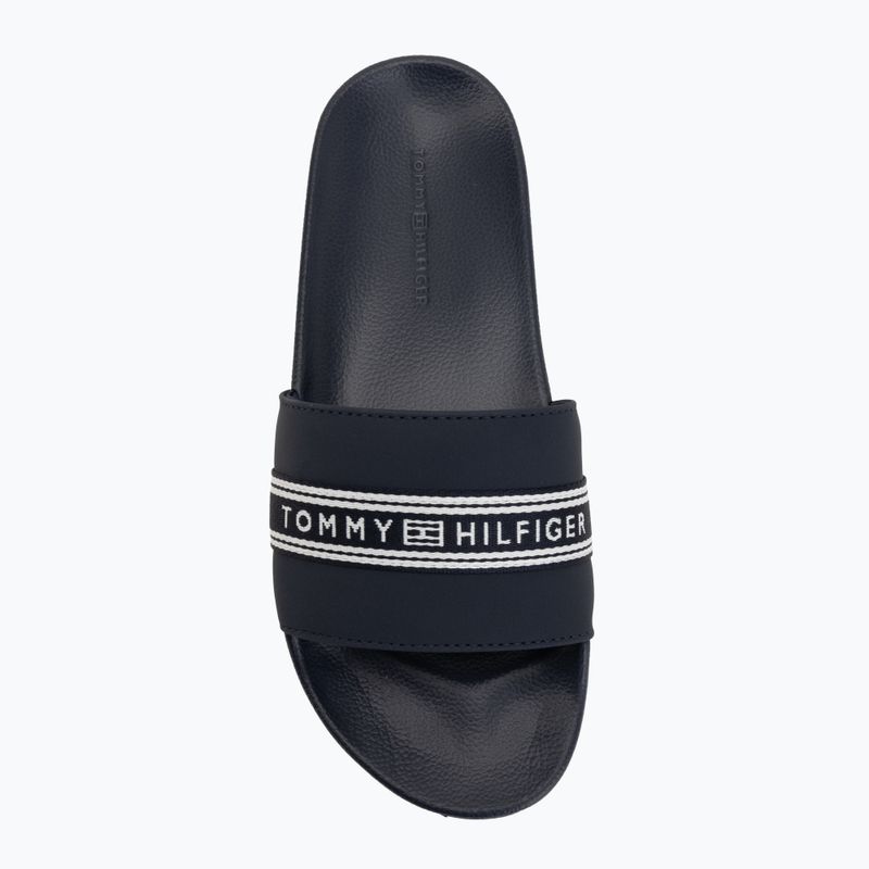 Dámské pantofle Tommy Hilfiger Webbing Pool space blue 5