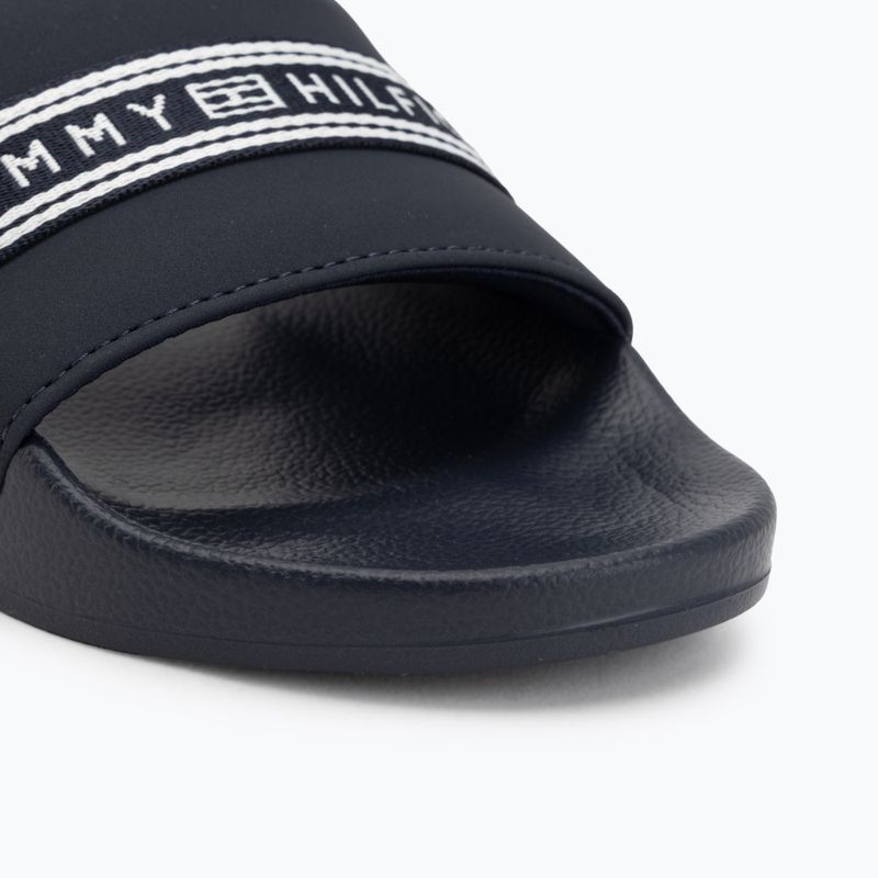 Dámské pantofle Tommy Hilfiger Webbing Pool space blue 7