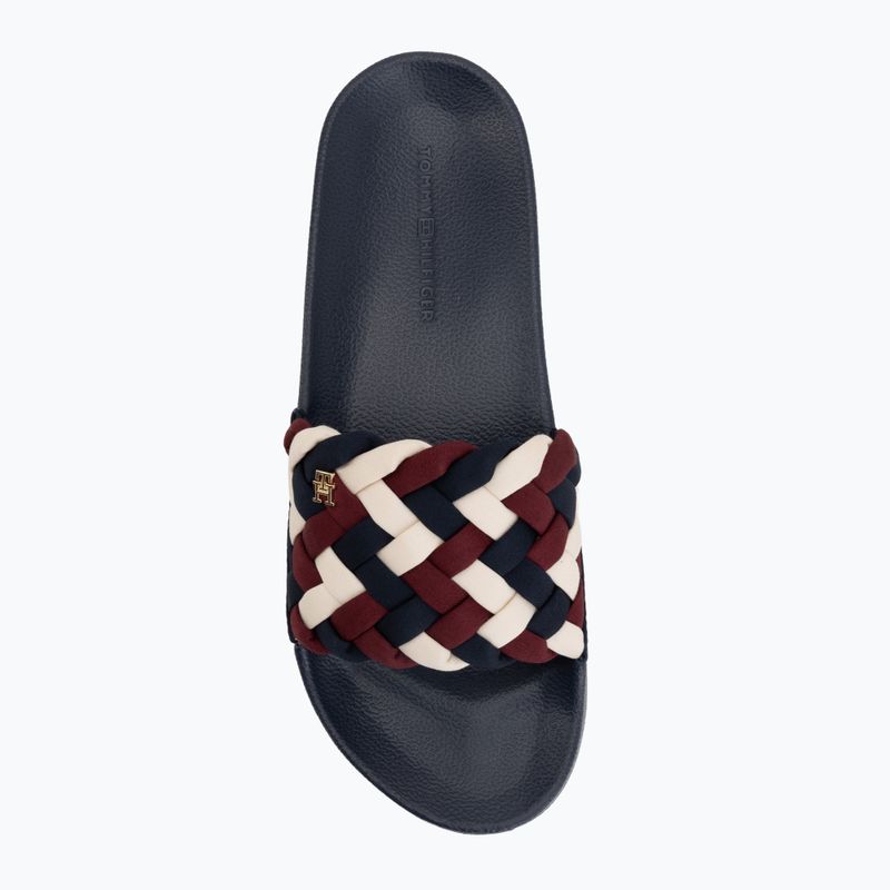 Dámské pantofle Tommy Hilfiger Braided Pool rwb 5