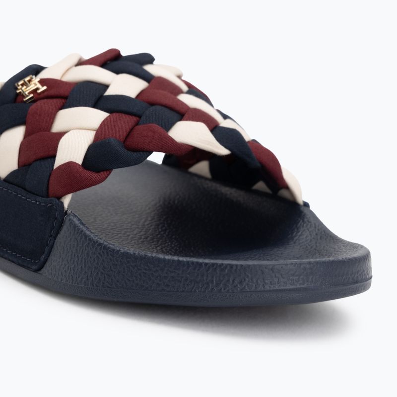 Dámské pantofle Tommy Hilfiger Braided Pool rwb 7