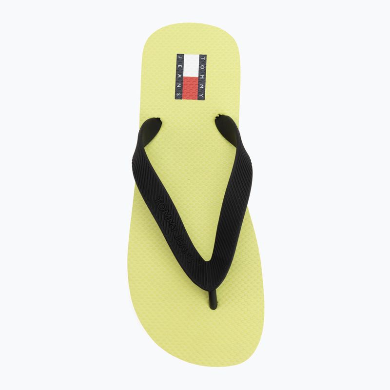 Dámské žabky Tommy Jeans Logo Summer lime essence/black 5