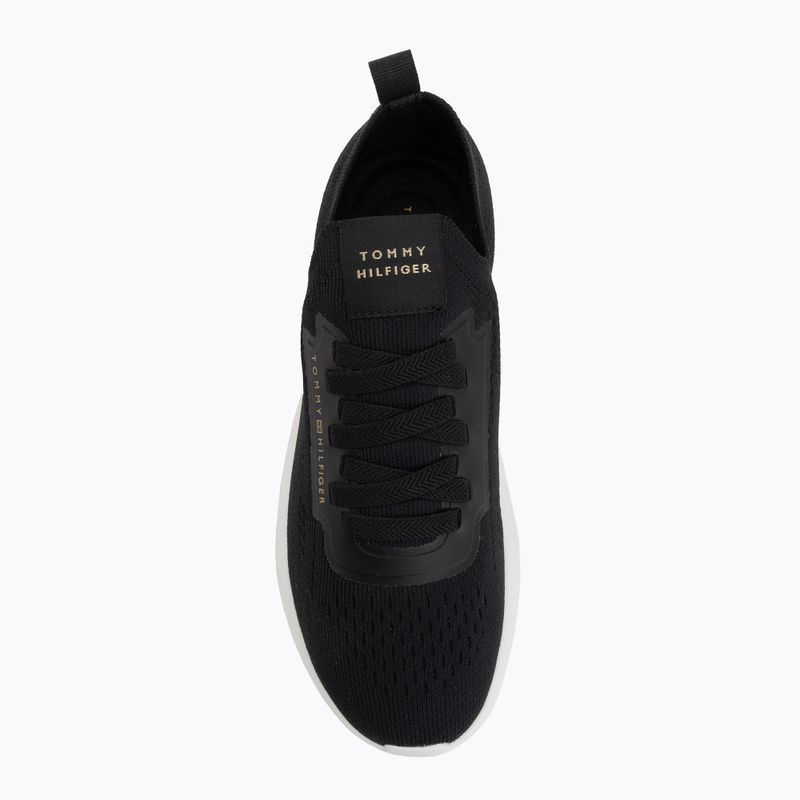 Dámské boty Tommy Hilfiger Knit Extralight Runner black 5