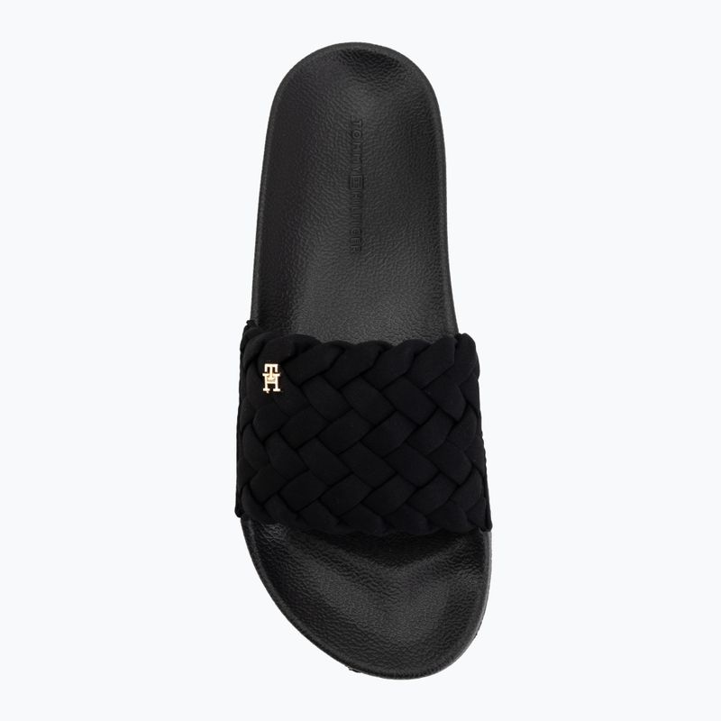 Dámské pantofle Tommy Hilfiger Braided Pool black 5
