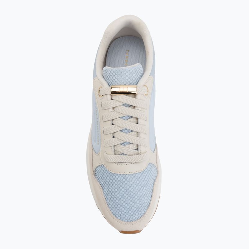 Dámské boty Tommy Hilfiger Chic Eva Runner Mesh breezy blue/soft cream 5