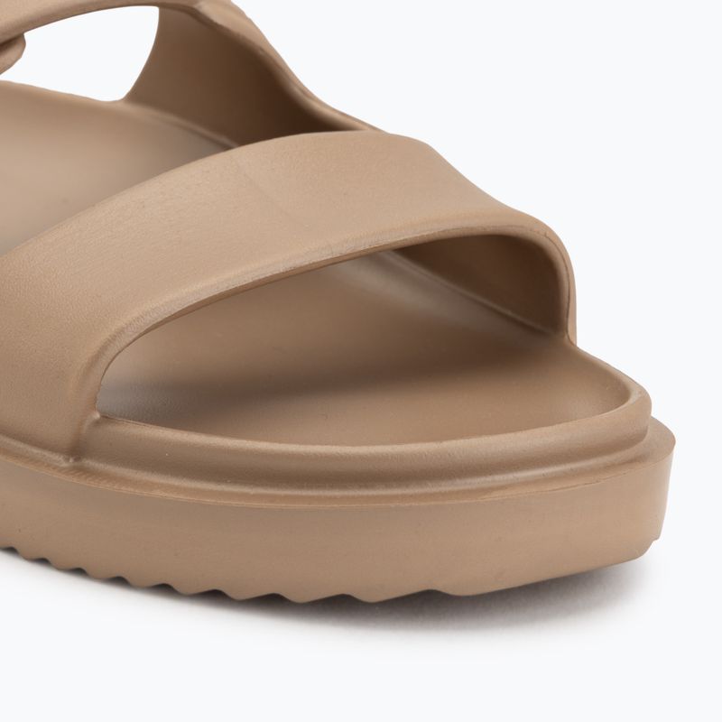 Dámské pantofle Tommy Hilfiger Double Strap Sandal Pearl safari canvas pearlized 7