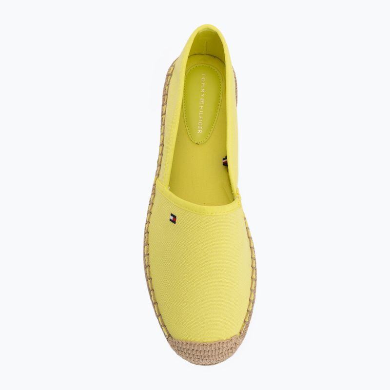 Dámské espadrilky Tommy Hilfiger Flag Canvas lime 5