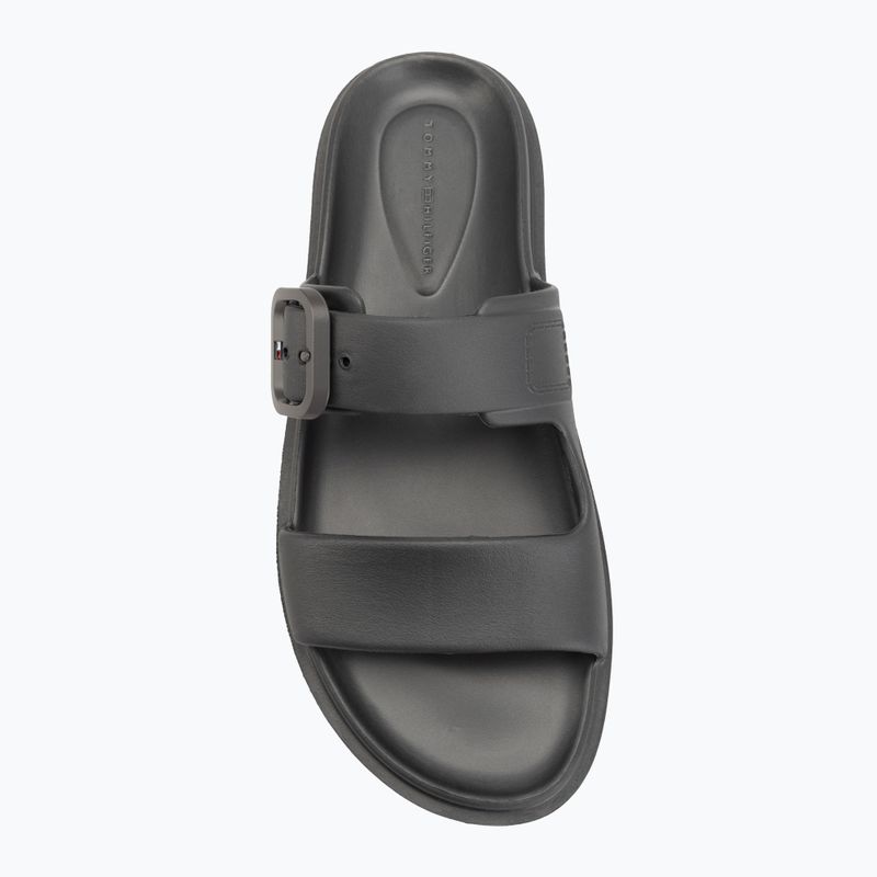 Dámské pantofle Tommy Hilfiger Double Strap Sandal Pearl dark grey pearlized 5