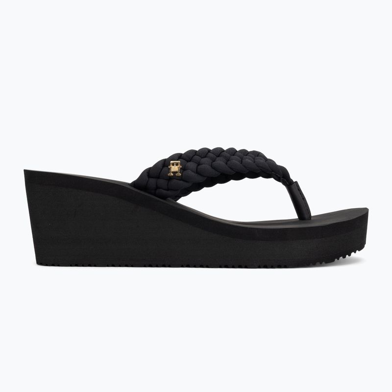 Dámské žabky Tommy Hilfiger Wedge Braided Summer Sandal black 2