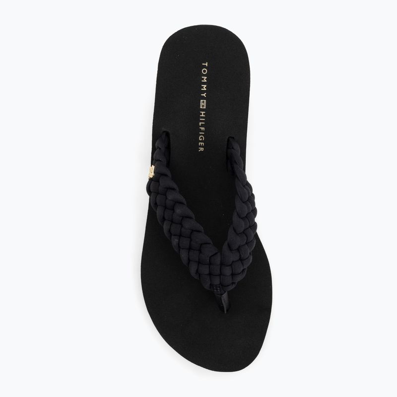 Dámské žabky Tommy Hilfiger Wedge Braided Summer Sandal black 5