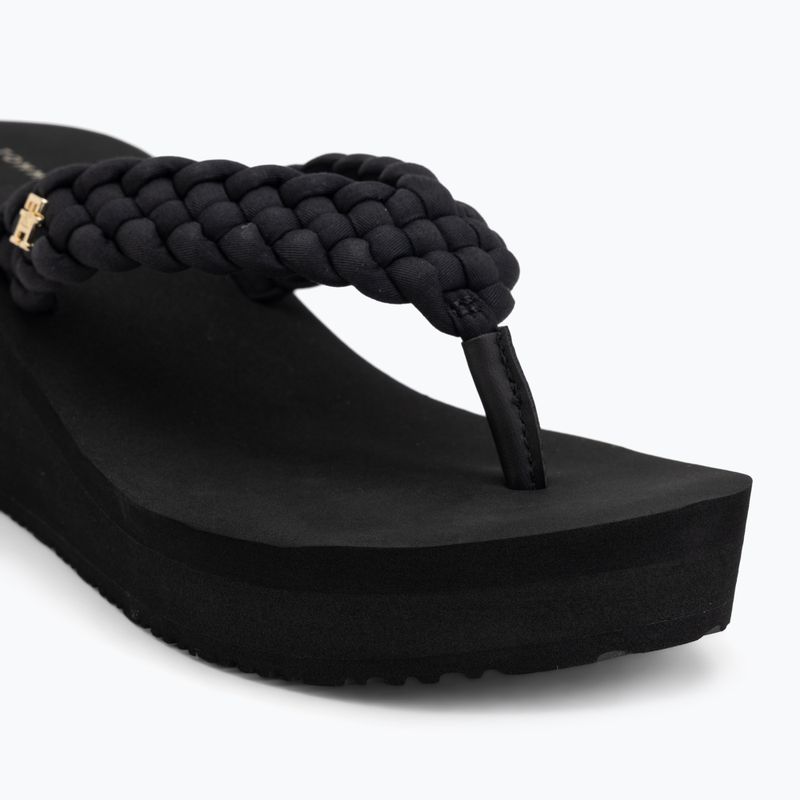 Dámské žabky Tommy Hilfiger Wedge Braided Summer Sandal black 7