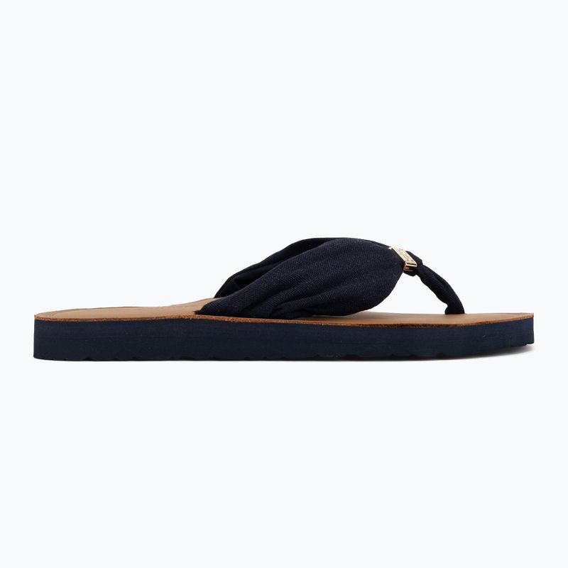 Dámské žabky Tommy Hilfiger Footbed Summer Sandal Leather space blue 2