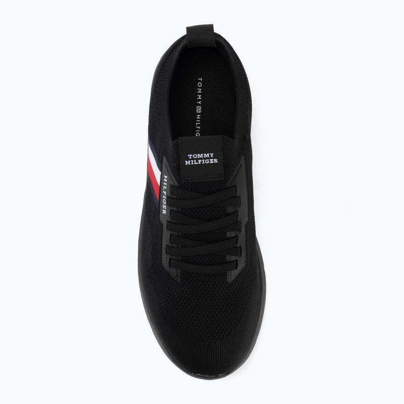 Pánské boty Tommy Hilfiger Lightweight Knitted Runner black 5