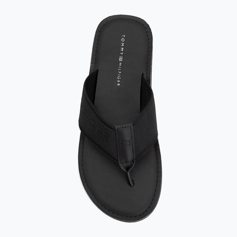 Pánské žabky Tommy Hilfiger Lbeach Sandal Leather black 5