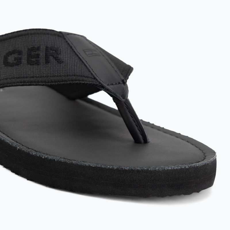 Pánské žabky Tommy Hilfiger Lbeach Sandal Leather black 7