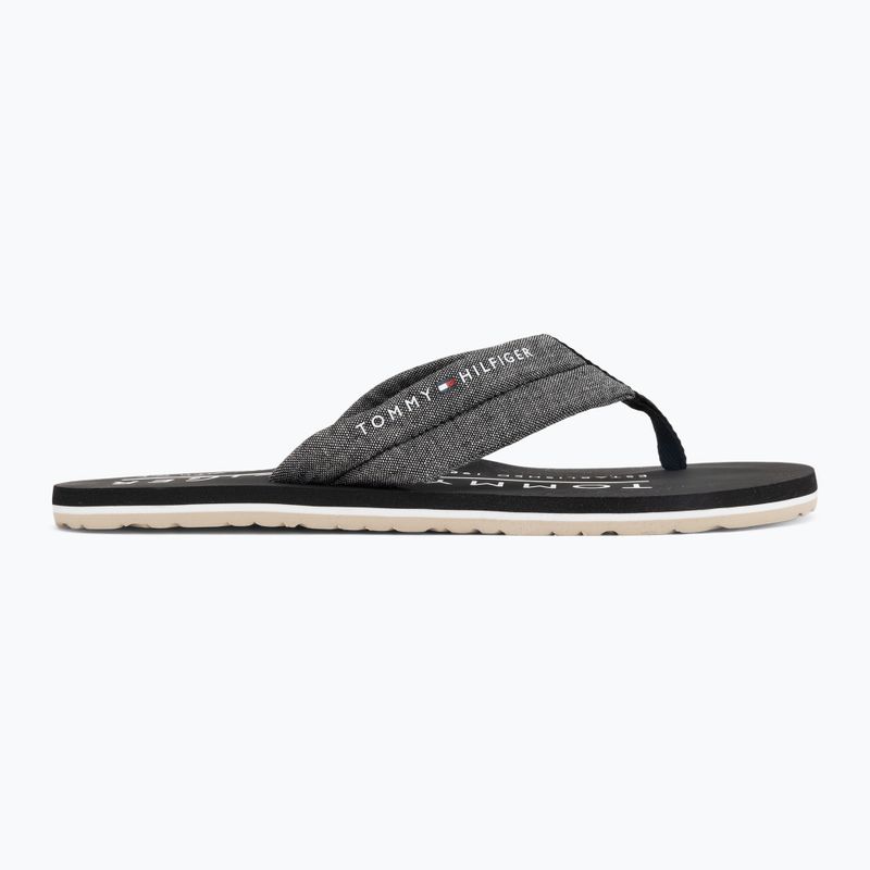 Pánské žabkyTommy Hilfiger Chambray Beach Sandal black 2