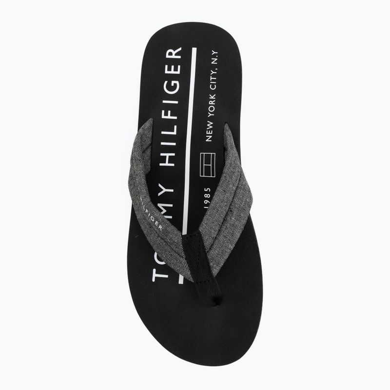Pánské žabkyTommy Hilfiger Chambray Beach Sandal black 5