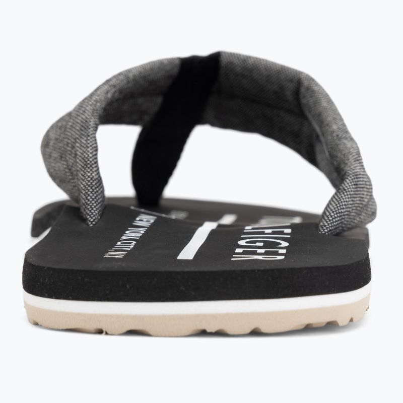 Pánské žabky Tommy Hilfiger Chambray Beach Sandal black 6