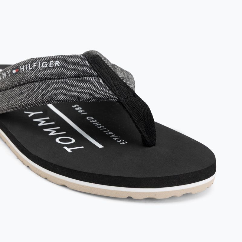 Pánské žabkyTommy Hilfiger Chambray Beach Sandal black 7