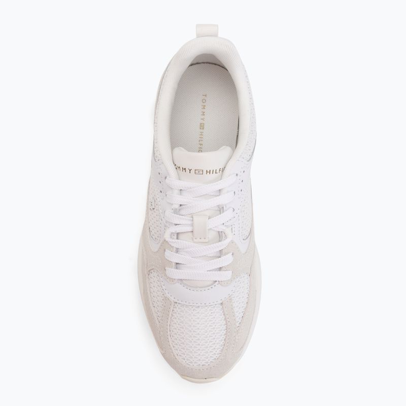 Dámské boty Tommy Hilfiger Mix Material Runner white/ecru 5